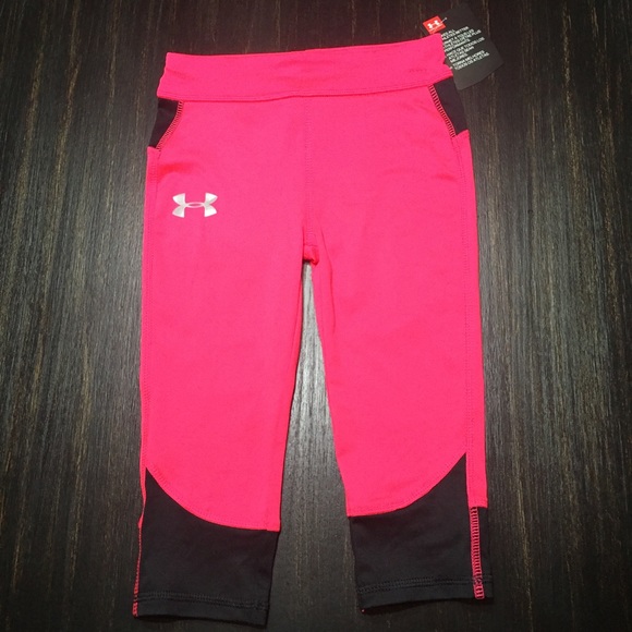 Under Armour Pink Studio Capri Leggings - Picture 1 of 8